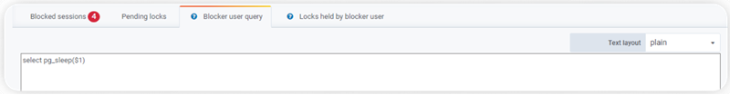 PostgreSQL blocker user query